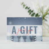 Carte CERTIFICAT CADEAU D'ENTREPRISE | Paysage hivernal (Debout devant)