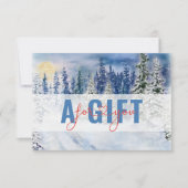 Carte CERTIFICAT CADEAU D'ENTREPRISE | Paysage hivernal (Devant)