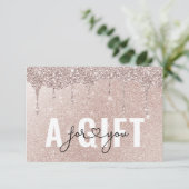 Carte CERTIFICAT CADEAU D'ENTREPRISE | Rosegold Parties  (Debout devant)