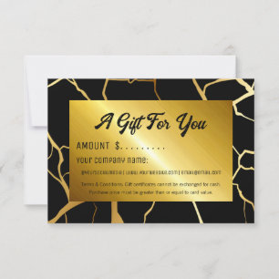 Carte Certificat cadeau d'entreprise Simply Modern Socia