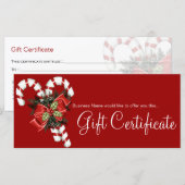 Carte Certificat cadeau d'entreprise Sucres de canne & R (Devant / Derrière)