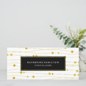 Carte Certificat cadeau d'organisateur d'événements mode (Debout devant)