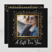 Carte Certificat cadeau du photographe (Devant / Derrière)