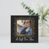 Carte Certificat cadeau du photographe (Debout devant)