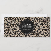 Carte Certificat cadeau du salon de beauté Leopard Coiff (Devant)