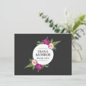 Carte Certificat cadeau du salon de couronnes florales m (Debout devant)