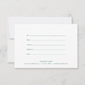 Carte Certificat-cadeau élégant Eucalyptus (Dos)