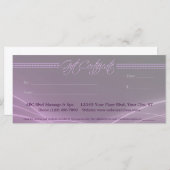 Carte Certificat cadeau Elegant Lights (Devant / Derrière)