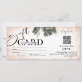 Carte Certificat cadeau Elegant Pine | Personnalisable  (Dos)