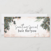 Carte Certificat cadeau Elegant Pine | Personnalisable  (Devant)