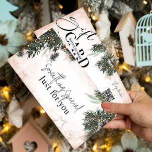 Carte Certificat cadeau Elegant Pine   Personnalisable 