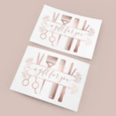 Carte Certificat cadeau Elegant Rose Ciseaux Or Phuile