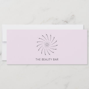 Carte Certificat Cadeau Élégant Spirale Point Lilac Mode