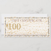 Carte Certificat cadeau Empreinte de léopard pour cheveu (Dos)