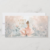 Carte Certificat Cadeau Entreprise Code QR Fée Capriceus (Devant)