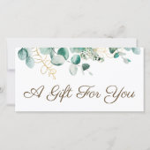 Carte Certificat cadeau Eucalyptus (Devant)