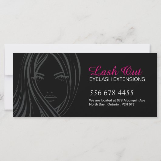 Carte Certificat cadeau Eyelash Extensions (Devant)