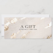 Carte Certificat Cadeau/Facture de Luxe Moderne avec Feu (Dos)