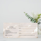 Carte Certificat Cadeau/Facture de Luxe Moderne avec Feu (Debout devant)