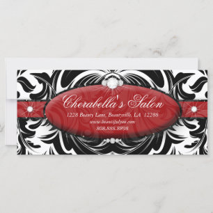 Carte Certificat cadeau Fashion Salon Bijoux Damask