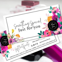 Certificat cadeau Fleur sauvage clair et coloré