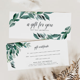 Carte Certificat cadeau Foliage abondant