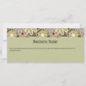 Carte Certificat cadeau Fun Florals (Dos)