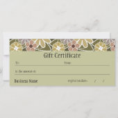 Carte Certificat cadeau Fun Florals (Devant)