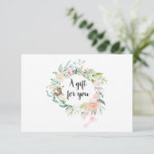 Carte Certificat cadeau Garland rose (Debout devant)