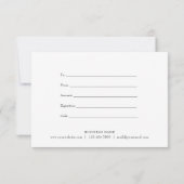 Carte Certificat cadeau Garland rose (Dos)