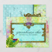 Carte Certificat-cadeau GC Greenhouse Chic (Devant / Derrière)