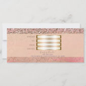 Carte Certificat Cadeau Glamour Marocain Pailleté Rose (Dos)