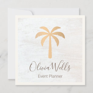 Carte Certificat cadeau Gold Palm Tree