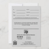 Carte Certificat cadeau Heureuse Sainte-Valentin moderne (Dos)