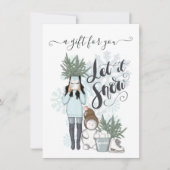 Carte Certificat cadeau hiver neige (Devant)