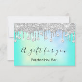 Carte Certificat cadeau Holographe Parties scintillant D (Devant)