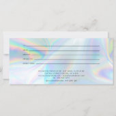 Carte Certificat cadeau Holographique moderne (Dos)