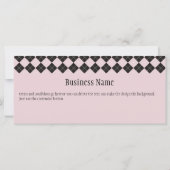 Carte Certificat cadeau Jacquard rose (Dos)