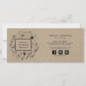 Carte Certificat cadeau Kraft Botanique Moderne (Dos)