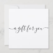 Carte Certificat cadeau Kraft pour script de signature s (Devant)