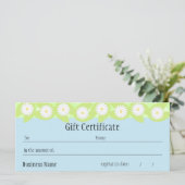 Carte Certificat cadeau Lily Pad (Debout devant)