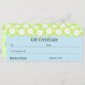 Carte Certificat cadeau Lily Pad (Devant / Derrière)