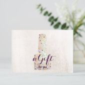 Carte Certificat cadeau Manicurist Salon Nail (Debout devant)