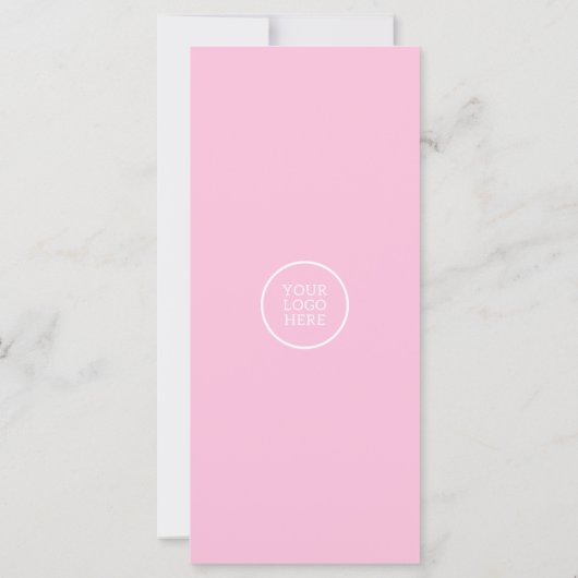 Carte Certificat cadeau minimaliste moderne rose (Dos)