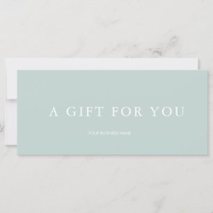 Carte Certificat Cadeau Moderne