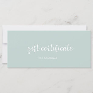 Carte Certificat cadeau moderne