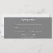 Carte Certificat cadeau moderne (Dos)