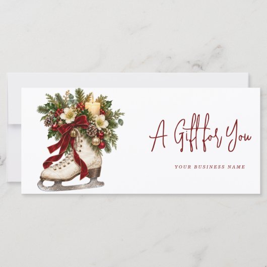Carte Certificat-cadeau moderne (Devant)