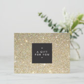 Carte Certificat Cadeau MODERNE et SIMPLE BOÎTE NOIRE PA (Debout devant)