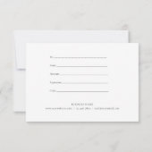 Carte Certificat Cadeau Monogramme Noir Blanc Or Script (Dos)